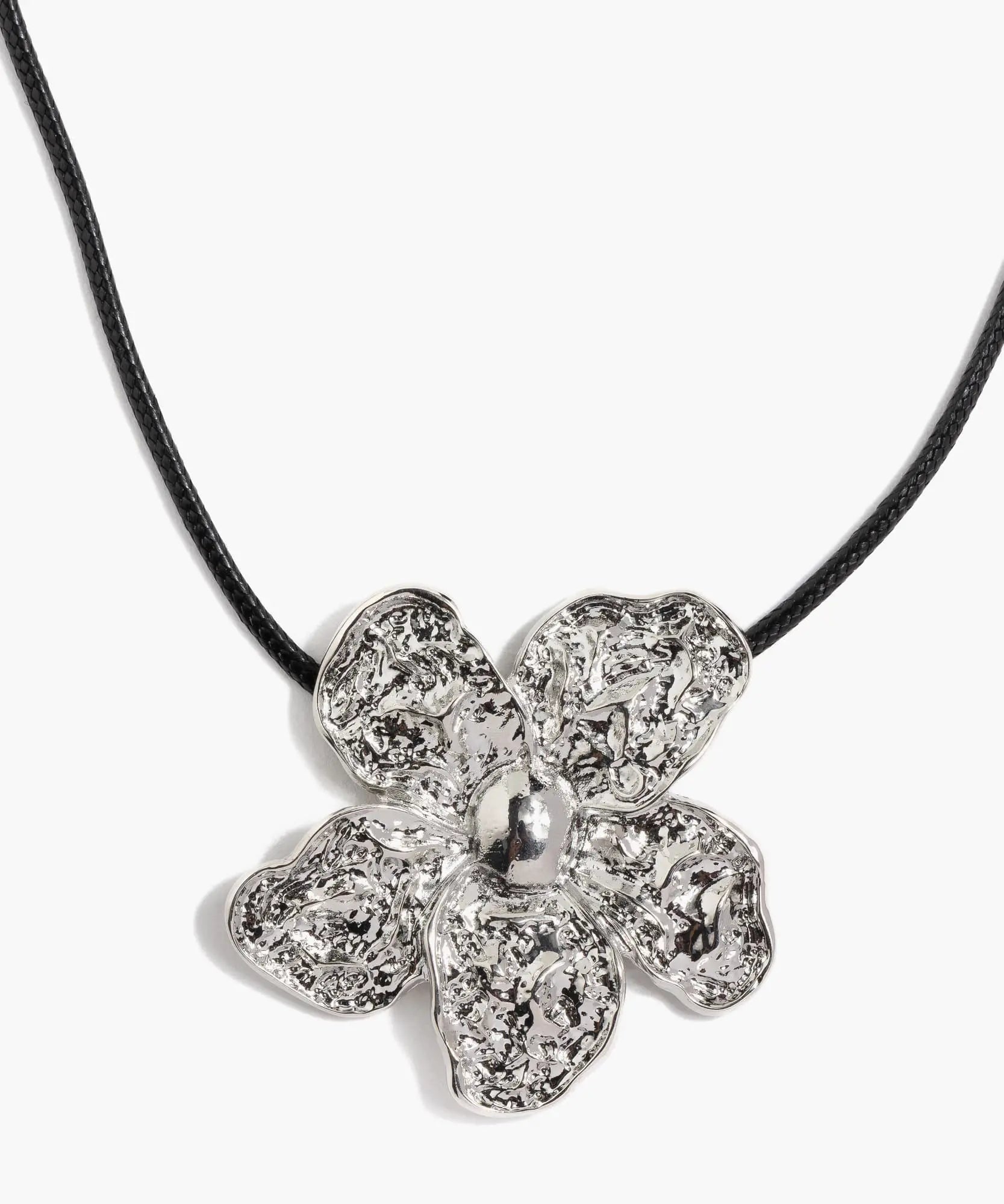 Collar Choker Flor De Metal