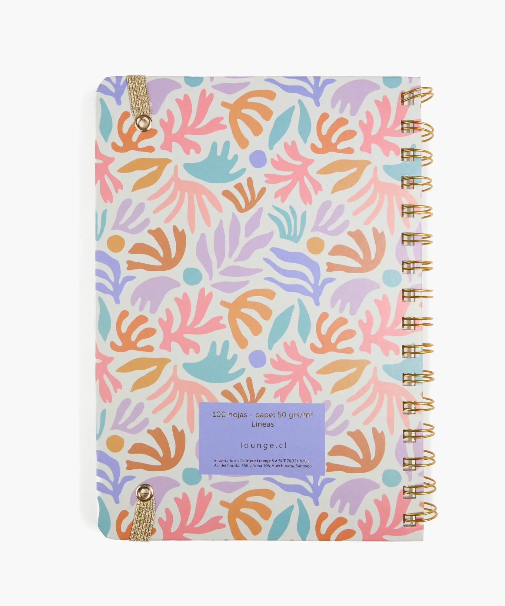 Cuaderno Algas Mediano Líneas