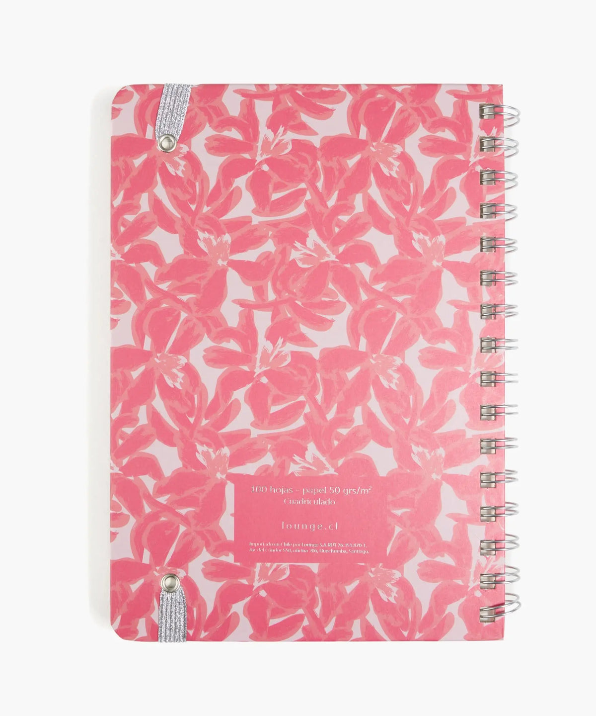 Cuaderno Flores Mediano Cuadriculado