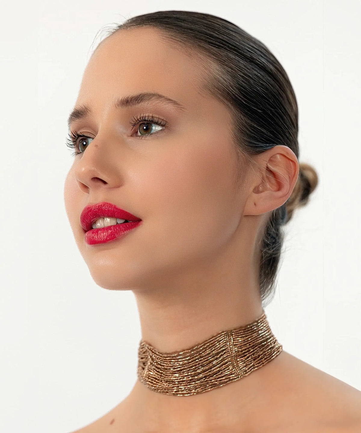 Collar Choker Mostacillas Brillantes