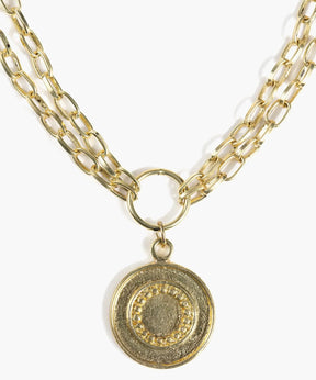 Collar Moneda Grande Boho