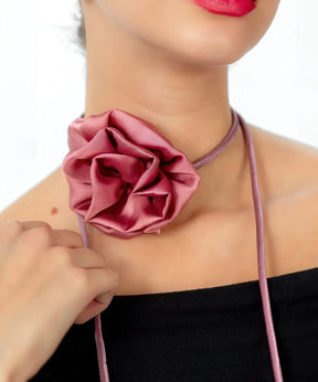 Collar Choker Con Flor