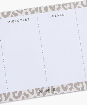 Planner Semanal Animal Print