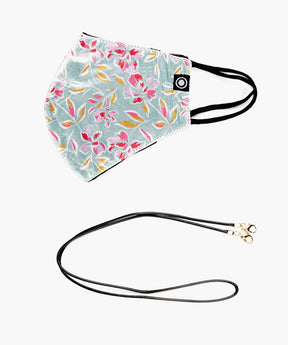 Set Mascarilla Y Strap Estampada