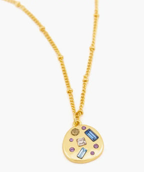 Collar Moneda Y Brillantes